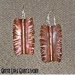 Folded Copper Earrings