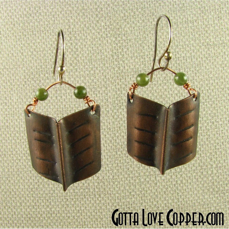 Folded Shield Earrings