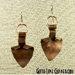 Ripple Spade Earrings