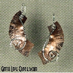 Earrings with Sterling Swirlies