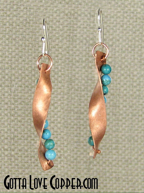 Twisty-Beady Earrings