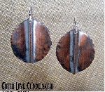 Folded Disk Earrings
