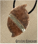 Copper Pendant with Silver Highlights