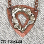 Copper Pendant with Sterling Silver