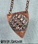 Patterned Shield Pendant
