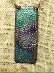Enameled Bar Pendant