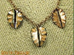 Three Enameled Leaves Pendant