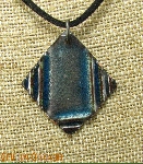 Enameled Square Pendant