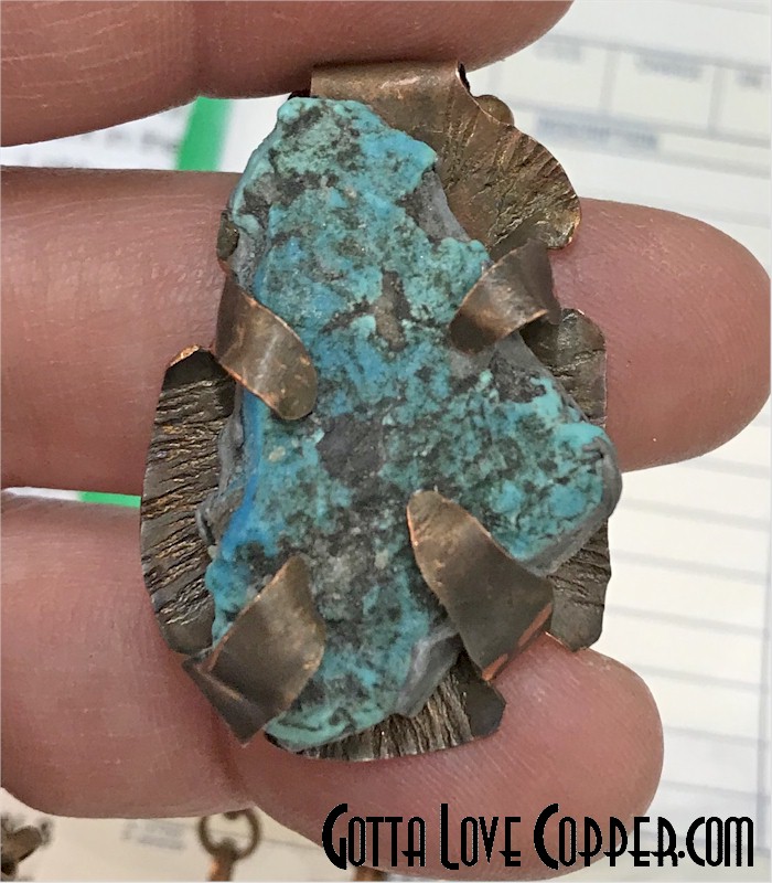 Turquoise Chunk Pendant