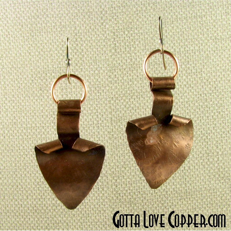Ripple Spade Earrings
