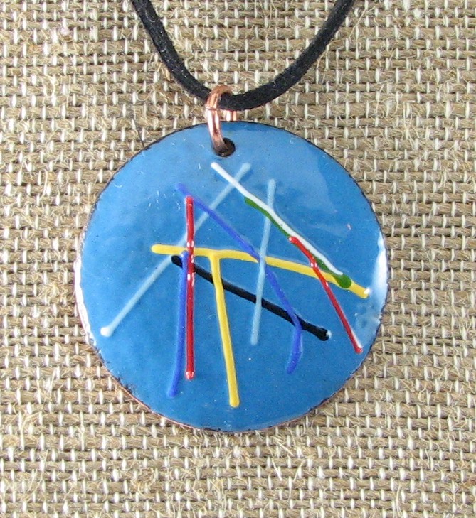 Enameled Pendant